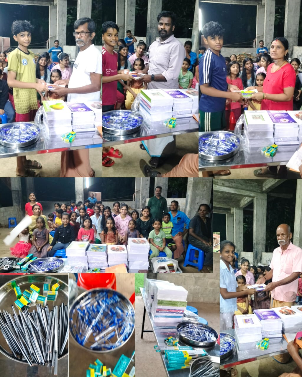 KKMS NAYALAYA UNIT DONATED BOOKS FOR GOING STUDENT